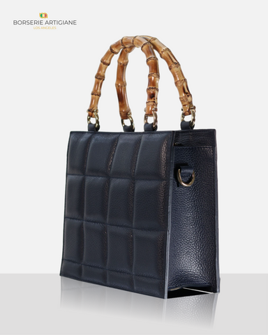 The Bellini Handbag - NAVY BLUE