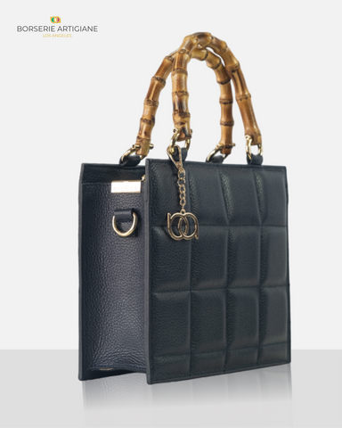 The Bellini Handbag - NAVY BLUE